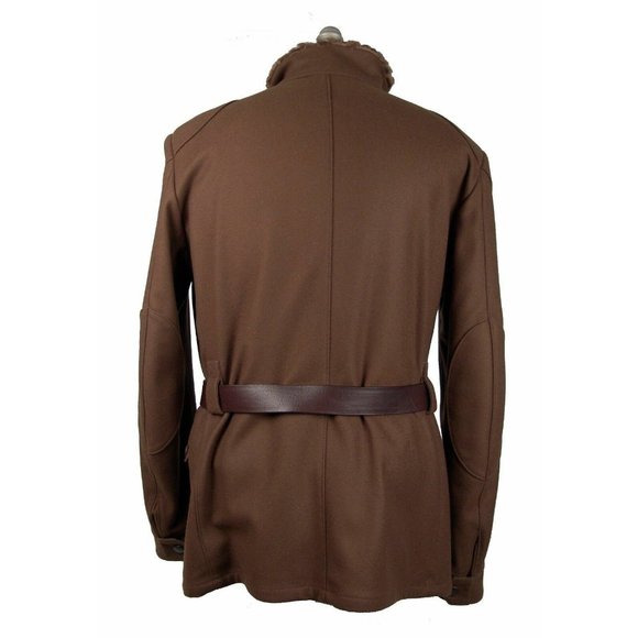 $4000 Belstaff Black Label Catwalk Wool Astrakhan Kanzler Jacket Size L - Picture 4 of 12